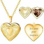 Heart Photo Pendant Necklace