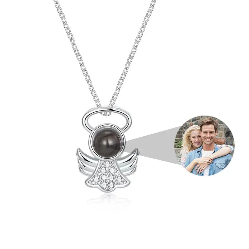 Personalized Angel Necklace
